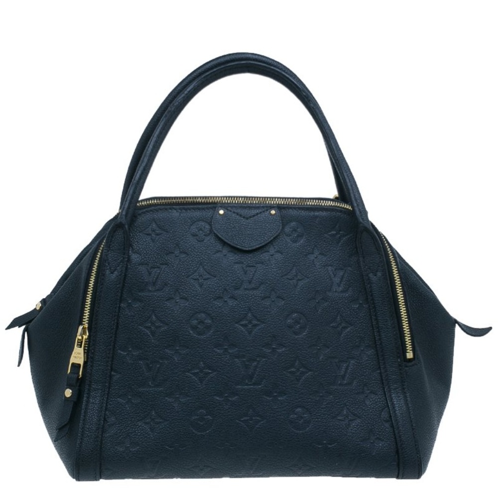 Louis Vuitton Leather Marais MM bag with Gold Hardware